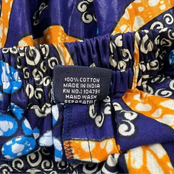 ADVANCE Yellow & Blue Wax Dye Infinity Dress - Picture 12 of 12